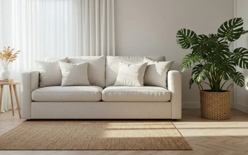 Salon skandynawski boho – połączenie dwóch stylów